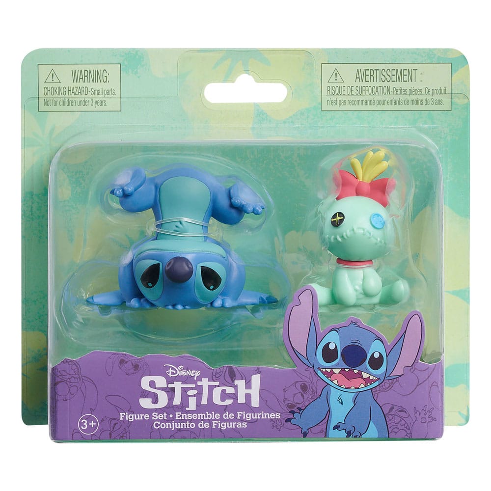 Lilo &amp; Stitch Mini Figure 2-Pack Scrrump e Upside Down Stitch 7 cm