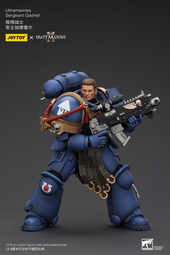 Action figure Warhammer 40k 1/18 Uitramarines Sergente Gadriel 13 cm