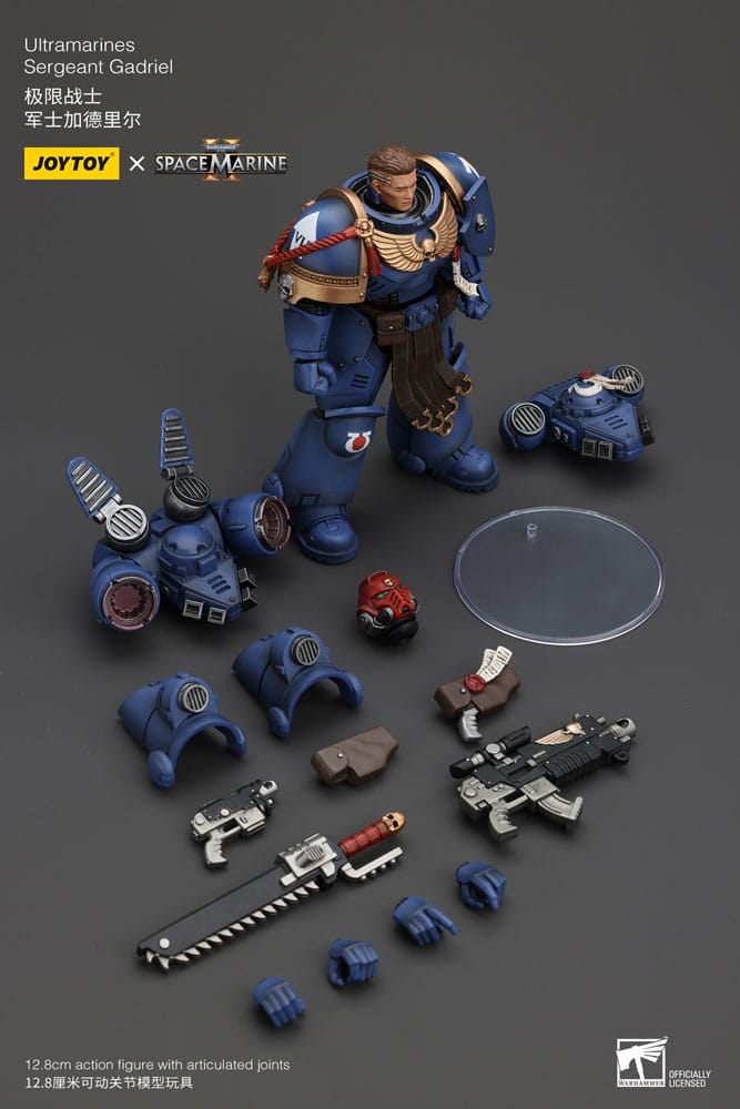 Action figure Warhammer 40k 1/18 Uitramarines Sergente Gadriel 13 cm