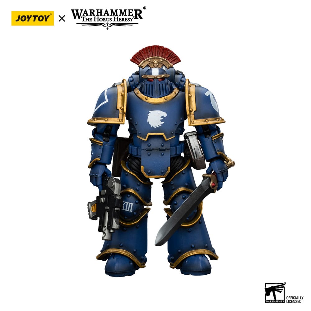 Warhammer The Horus Heresy Action Figure 1/18 Ultramarines Legion MKIII Tactical Squad Sergeant with Power Sword 12 cm