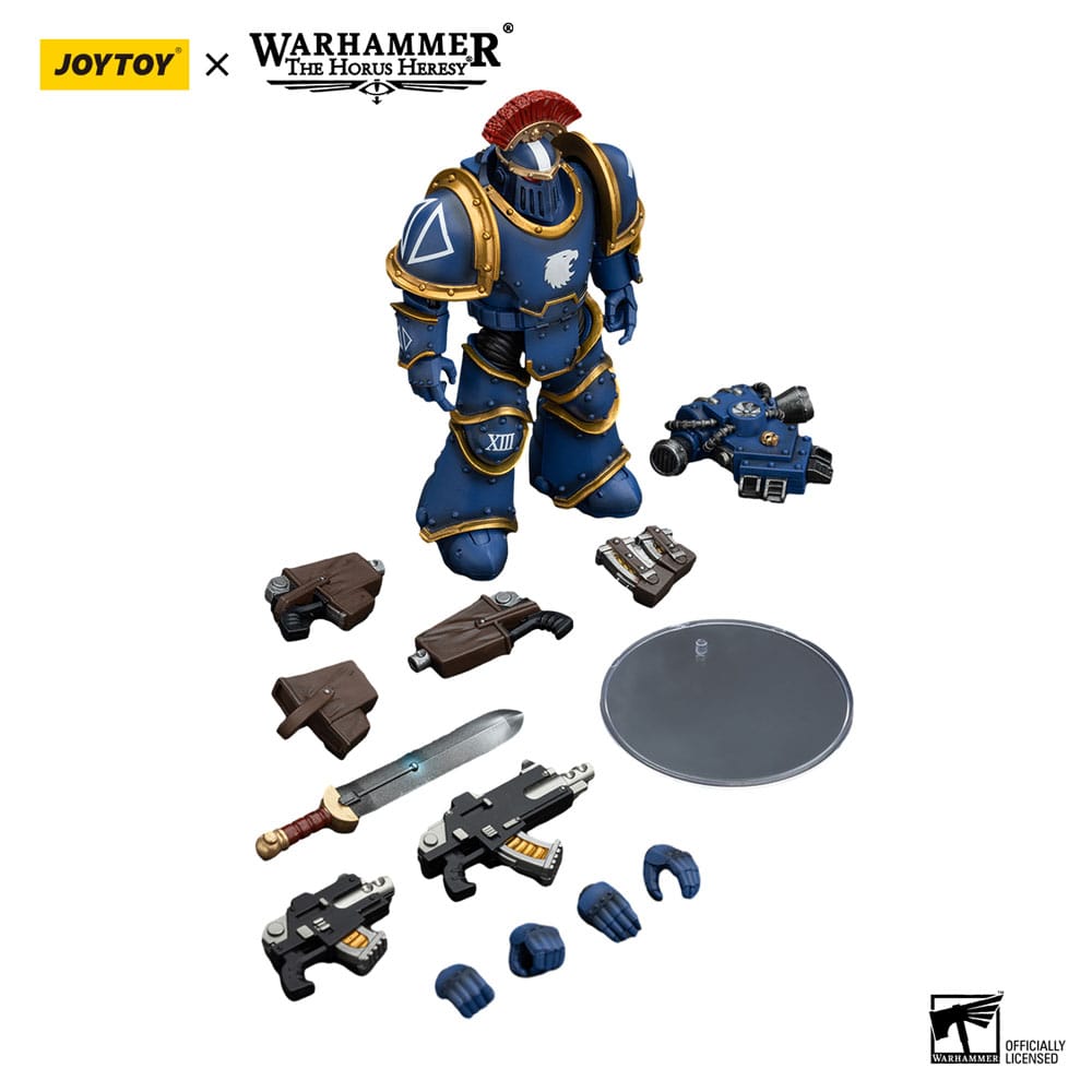 Warhammer The Horus Heresy Action Figure 1/18 Ultramarines Legion MKIII Tactical Squad Sergeant with Power Sword 12 cm