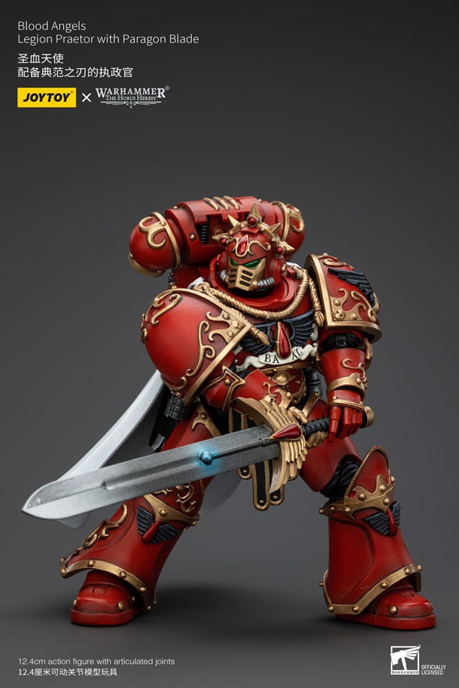 Warhammer The Horus Heresy Action Figure 1/18 Blood Angels Legion Praetor con lama Paragon 13 cm
