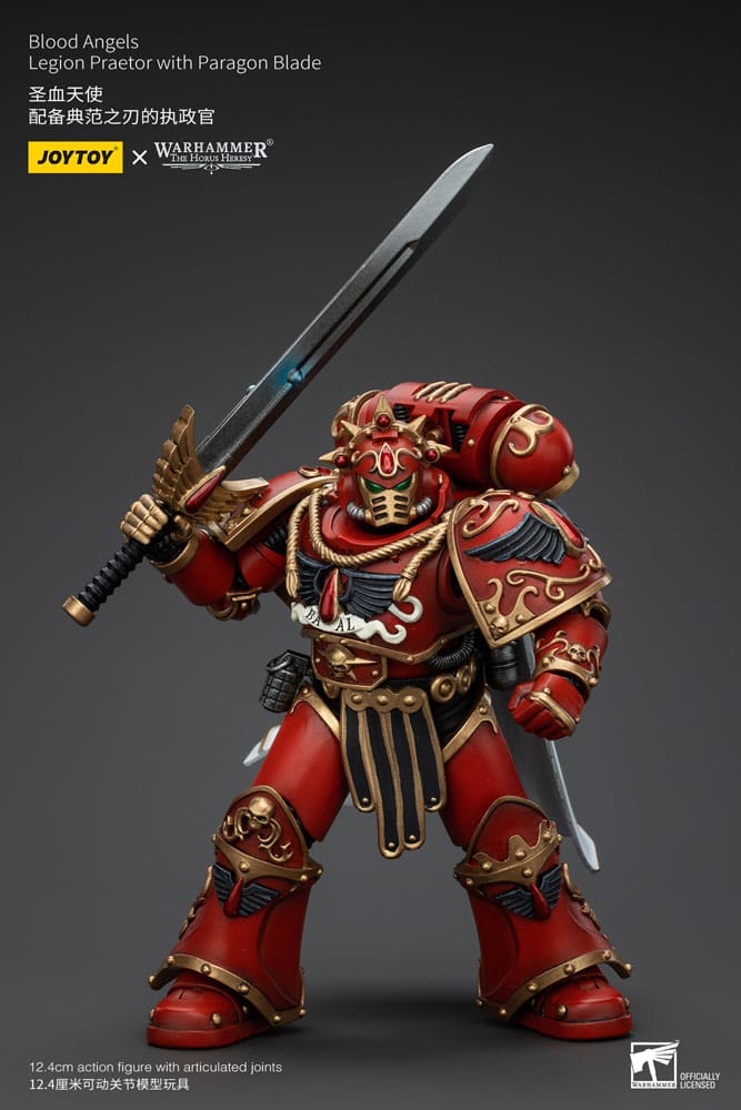 Warhammer The Horus Heresy Action Figure 1/18 Blood Angels Legion Praetor con lama Paragon 13 cm