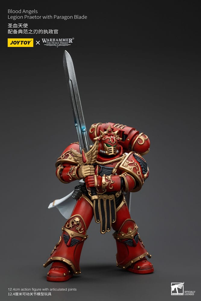 Warhammer The Horus Heresy Action Figure 1/18 Blood Angels Legion Praetor con lama Paragon 13 cm