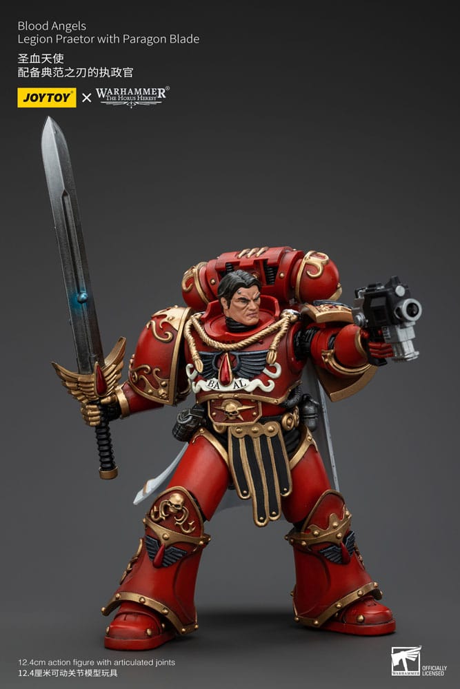 Warhammer The Horus Heresy Action Figure 1/18 Blood Angels Legion Praetor con lama Paragon 13 cm