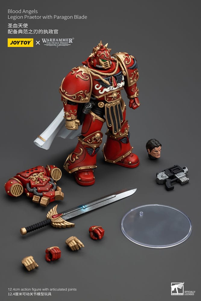 Warhammer The Horus Heresy Action Figure 1/18 Blood Angels Legion Praetor con lama Paragon 13 cm
