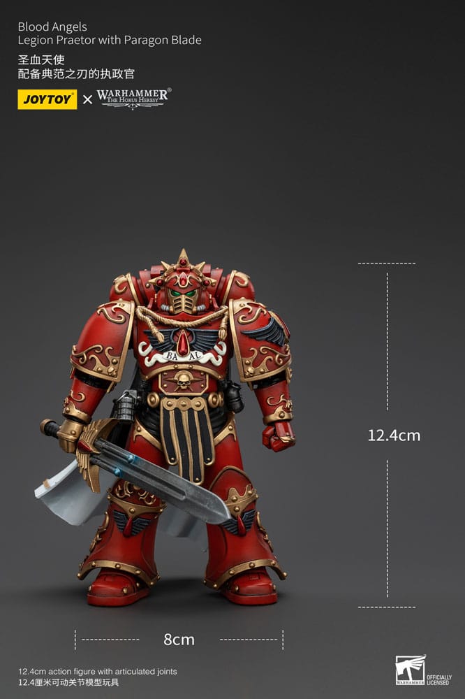 Warhammer The Horus Heresy Action Figure 1/18 Blood Angels Legion Praetor con lama Paragon 13 cm