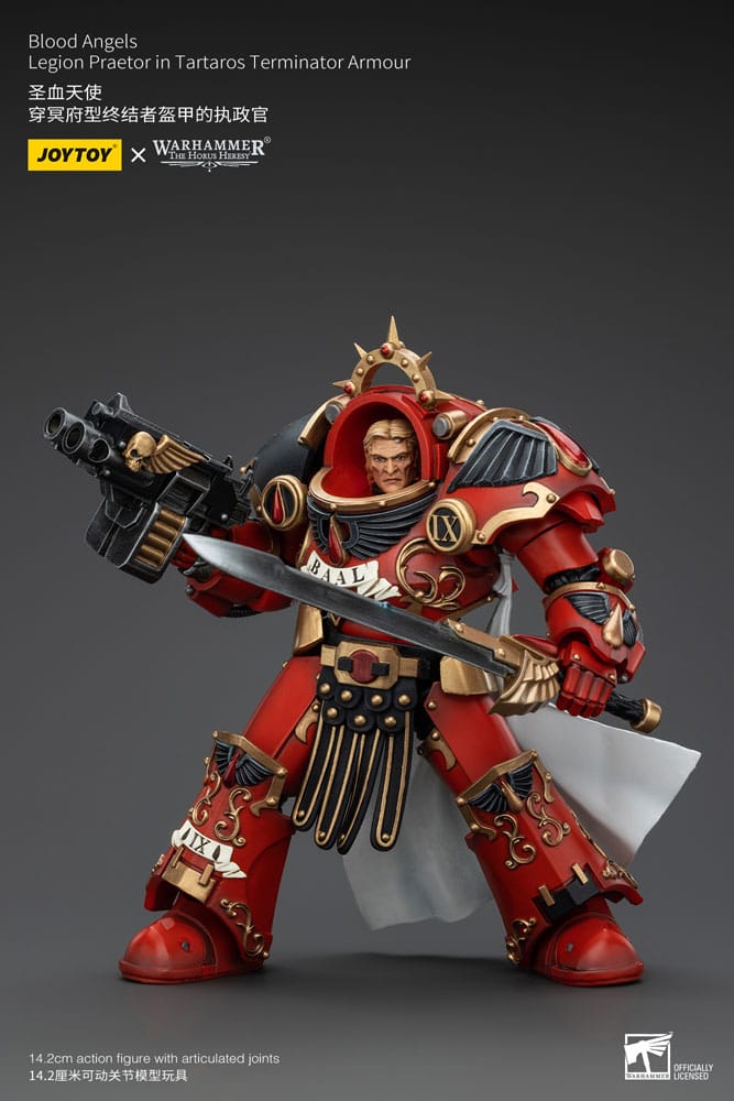 Warhammer The Horus Heresy Action Figure 1/18 Blood Angels Legion Praetor in Tartaros Terminator Armor 14 cm