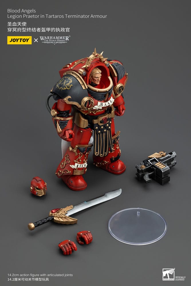 Warhammer The Horus Heresy Action Figure 1/18 Blood Angels Legion Praetor in Tartaros Terminator Armor 14 cm