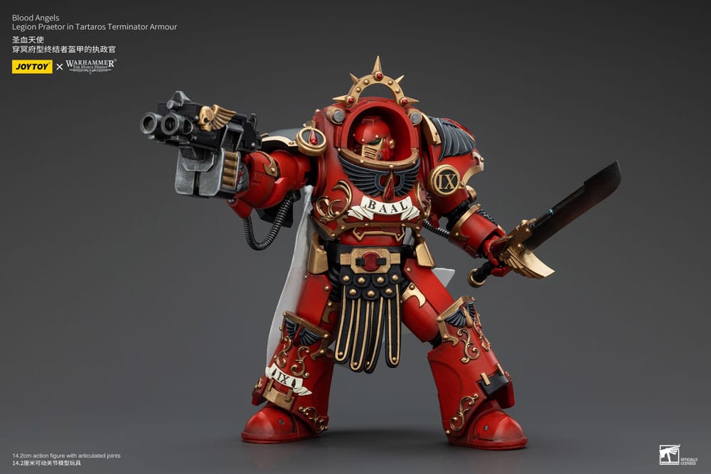 Warhammer The Horus Heresy Action Figure 1/18 Blood Angels Legion Praetor in Tartaros Terminator Armor 14 cm