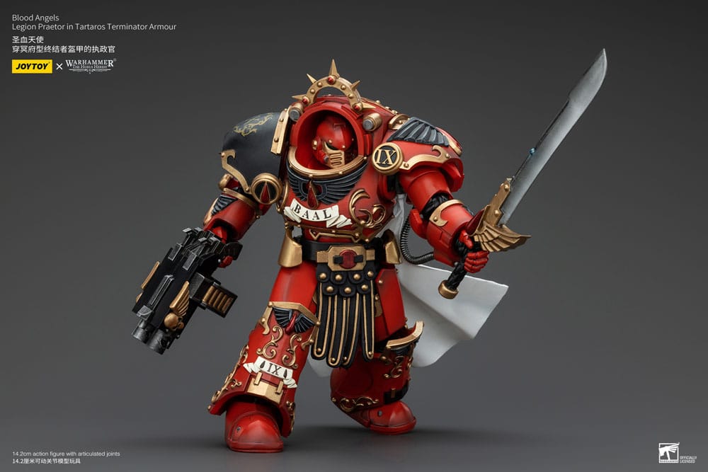 Warhammer The Horus Heresy Action Figure 1/18 Blood Angels Legion Praetor in Tartaros Terminator Armor 14 cm