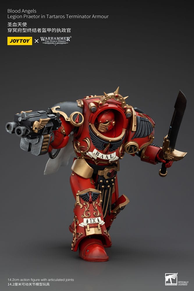 Warhammer The Horus Heresy Action Figure 1/18 Blood Angels Legion Praetor in Tartaros Terminator Armor 14 cm