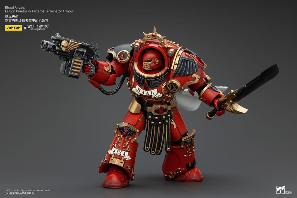 Warhammer The Horus Heresy Action Figure 1/18 Blood Angels Legion Praetor in Tartaros Terminator Armor 14 cm