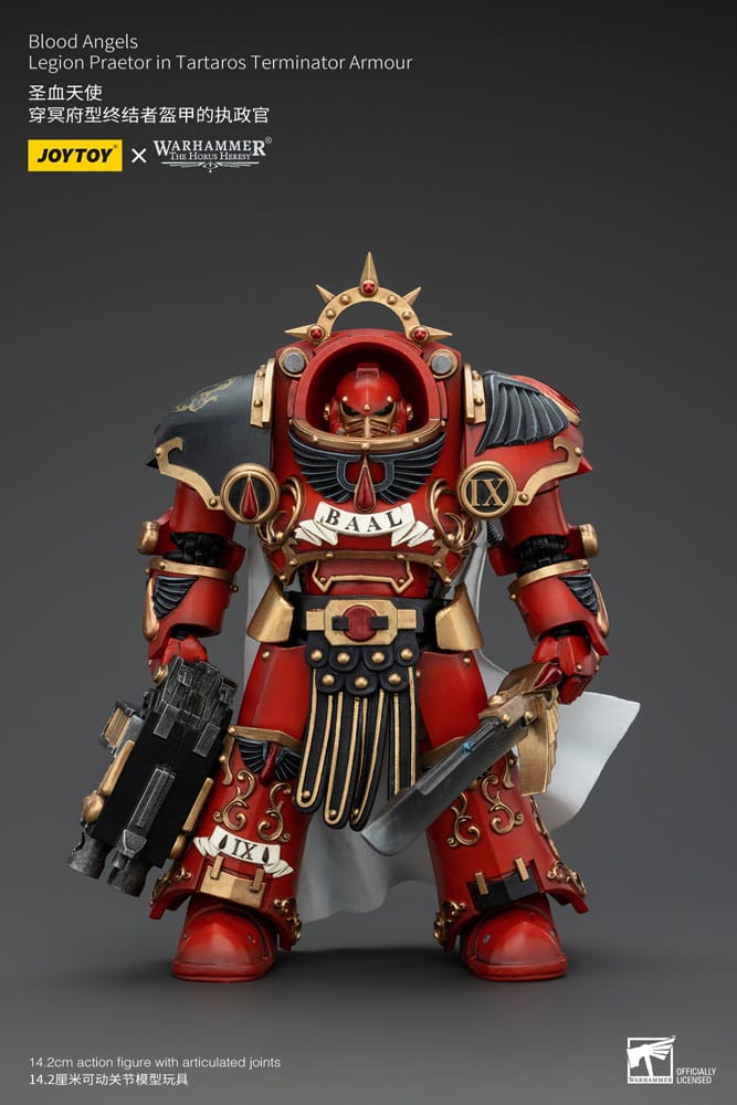 Warhammer The Horus Heresy Action Figure 1/18 Blood Angels Legion Praetor in Tartaros Terminator Armor 14 cm