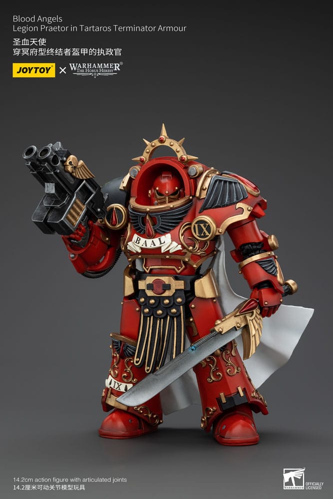 Warhammer The Horus Heresy Action Figure 1/18 Blood Angels Legion Praetor in Tartaros Terminator Armor 14 cm