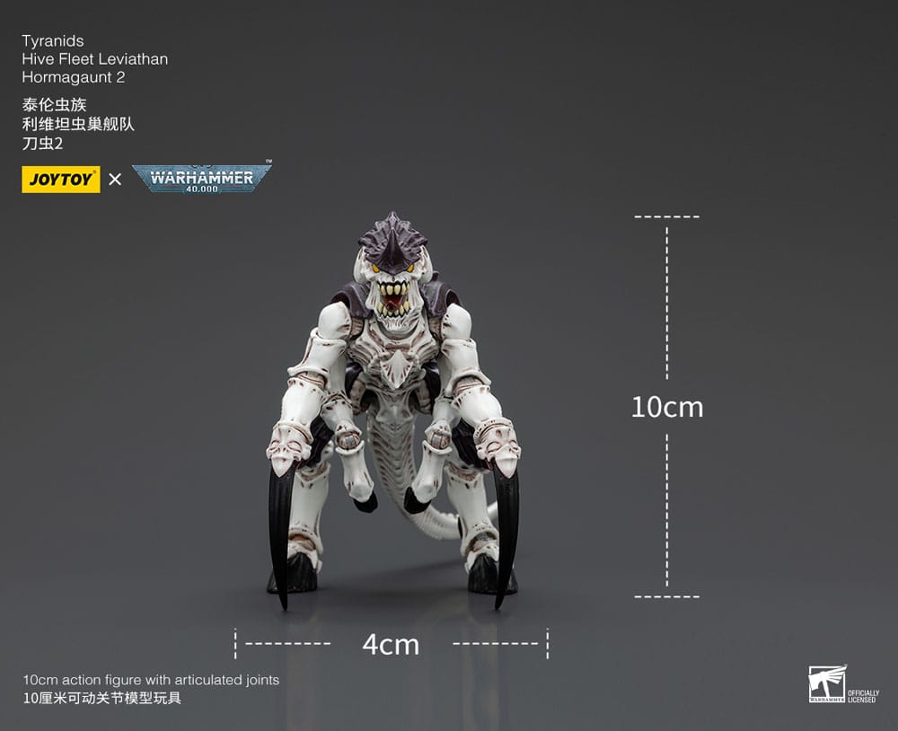 Warhammer 40k Action Figure 1/18 Tiranidi Flotta Alveare Leviatano Hormagaunt 2 10 cm
