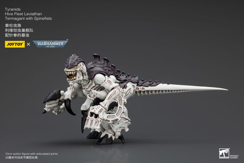 Action figure Warhammer 40k 1/18 Tiranidi Flotta Alveare Leviatano Termagant con Spinefists 10 cm
