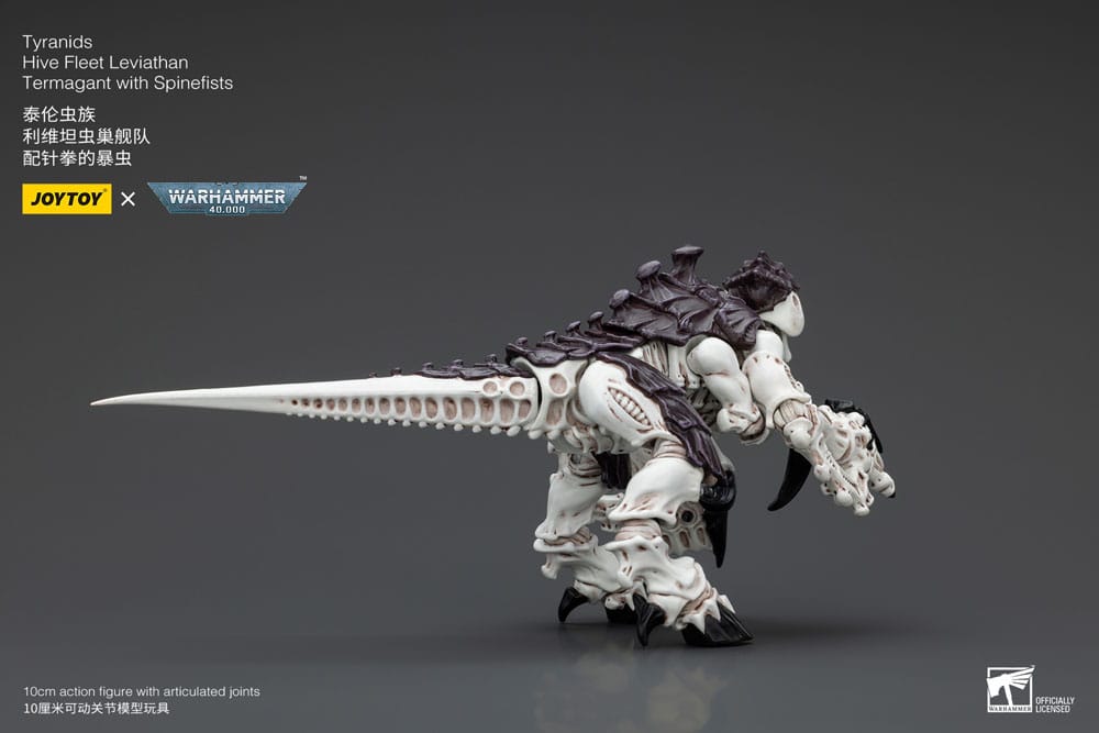 Action figure Warhammer 40k 1/18 Tiranidi Flotta Alveare Leviatano Termagant con Spinefists 10 cm
