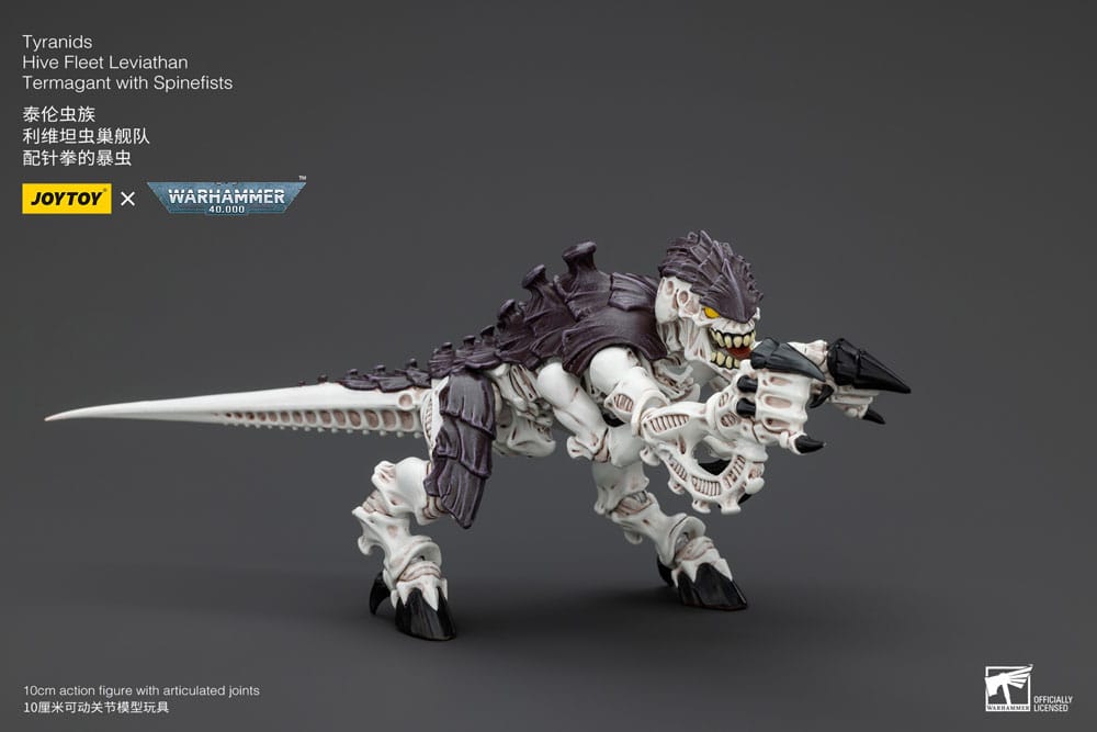Action figure Warhammer 40k 1/18 Tiranidi Flotta Alveare Leviatano Termagant con Spinefists 10 cm