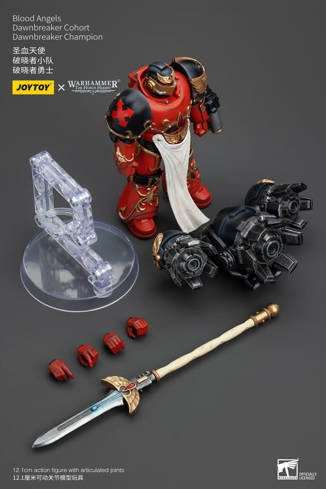 Warhammer The Horus Heresy Action Figure 1/18 Blood Angels Raldoron Primo Capitano dei Blood Angels 13 cm