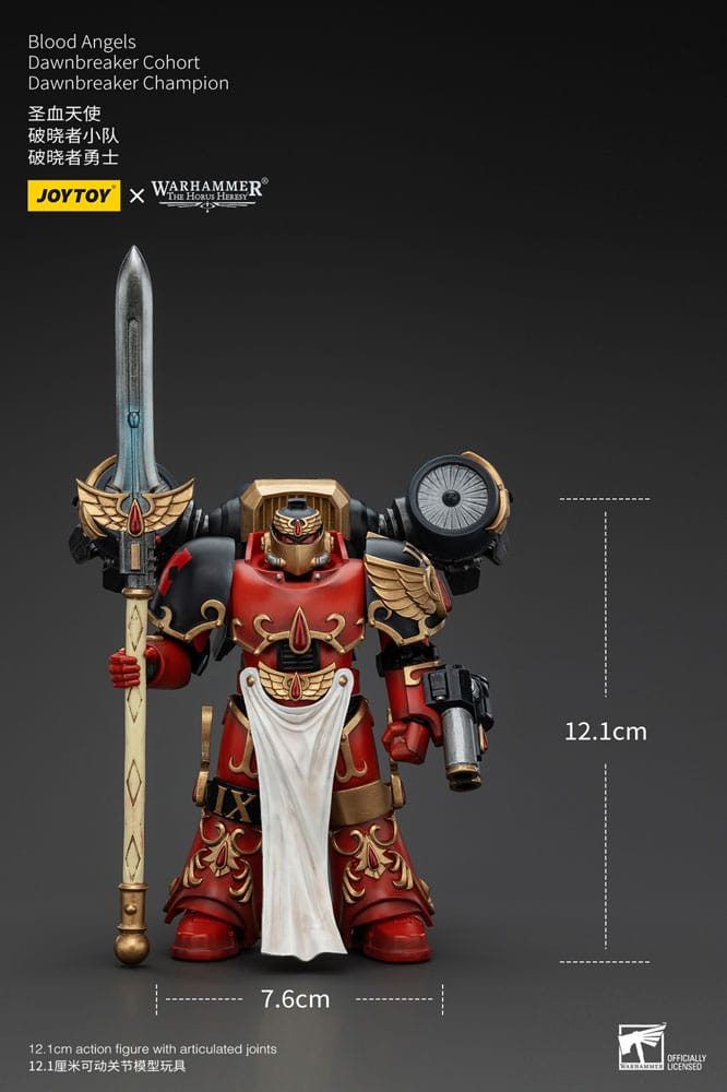 Warhammer The Horus Heresy Action Figure 1/18 Blood Angels Raldoron Primo Capitano dei Blood Angels 13 cm