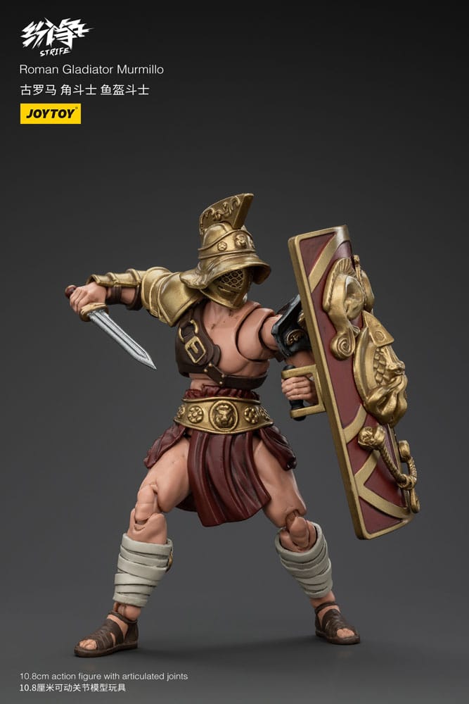 Strife Action Figure 1/18 Gladiatore Romano Murmillo 11 cm