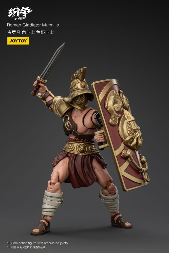 Strife Action Figure 1/18 Gladiatore Romano Murmillo 11 cm