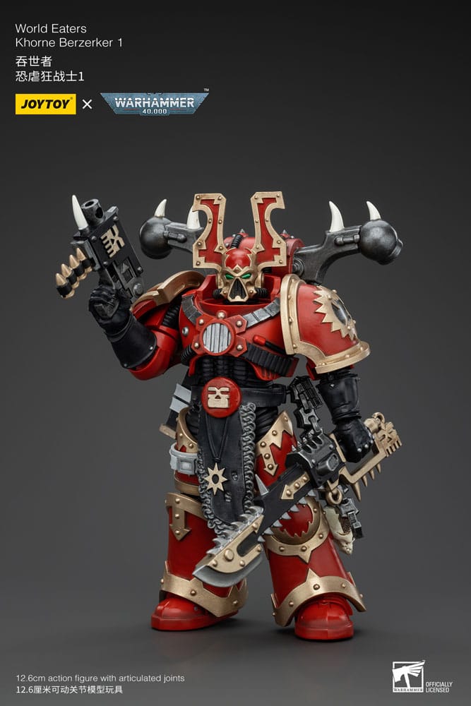 Warhammer 40k 1/18 World Eaters Khorne Berzerker 1 13cm Action Figure