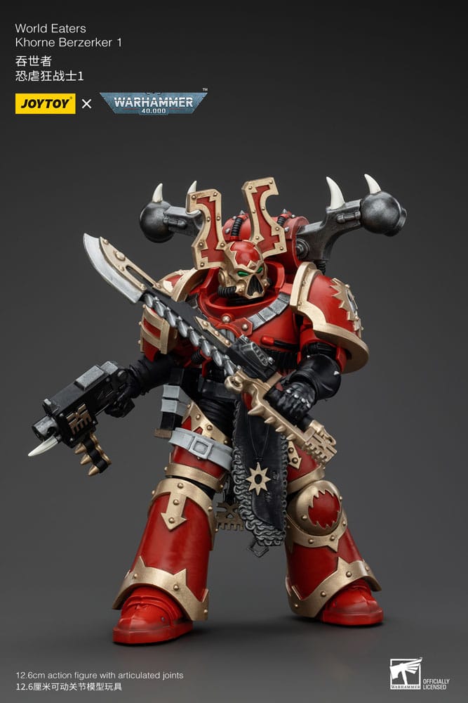 Warhammer 40k 1/18 World Eaters Khorne Berzerker 1 13cm Action Figure