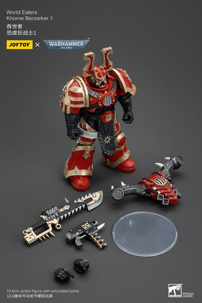 Warhammer 40k 1/18 World Eaters Khorne Berzerker 1 13cm Action Figure