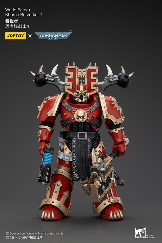 Warhammer 40k 1/18 World Eaters Khorne Berzerker 4 13cm Action Figure