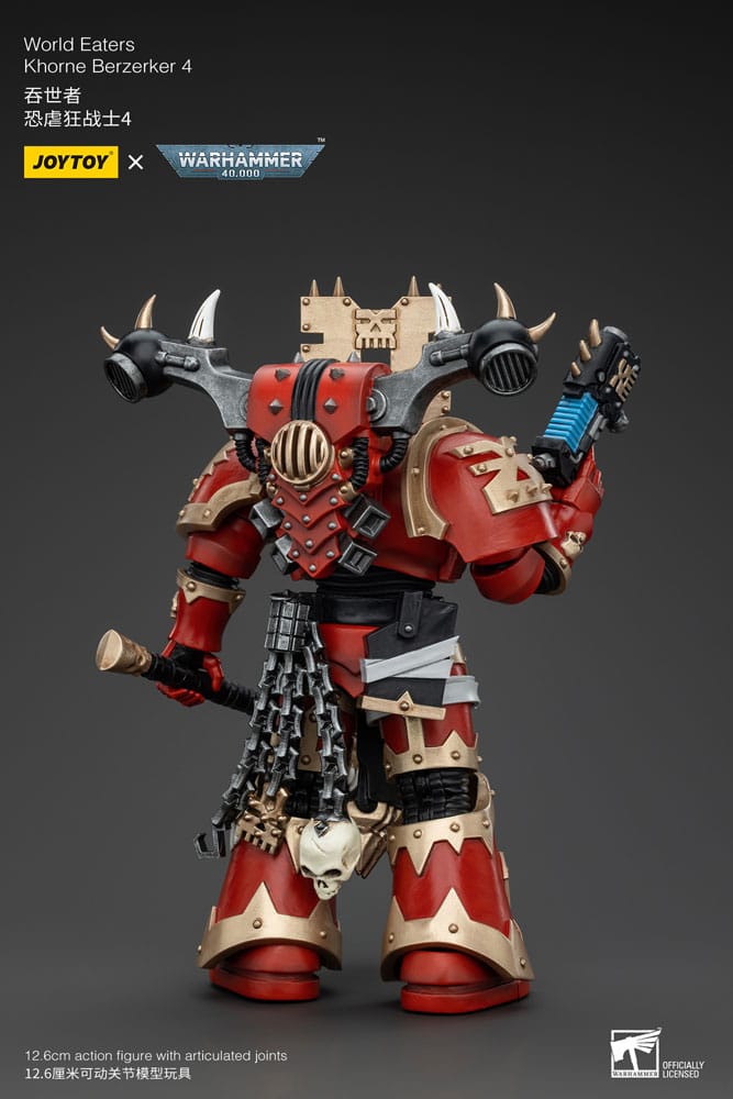 Action figure Warhammer 40k 1/18 World Eaters Khorne Berzerker 4 13 cm