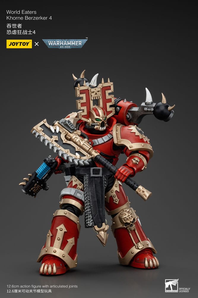 Action figure Warhammer 40k 1/18 World Eaters Khorne Berzerker 4 13 cm