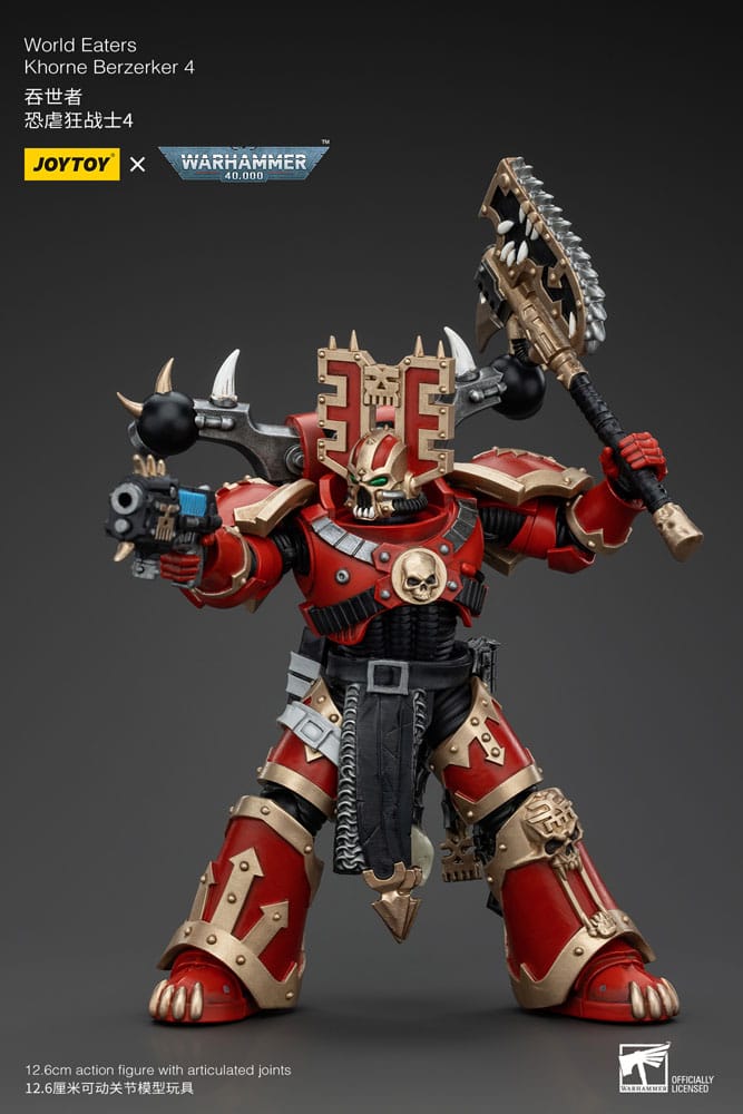 Action figure Warhammer 40k 1/18 World Eaters Khorne Berzerker 4 13 cm