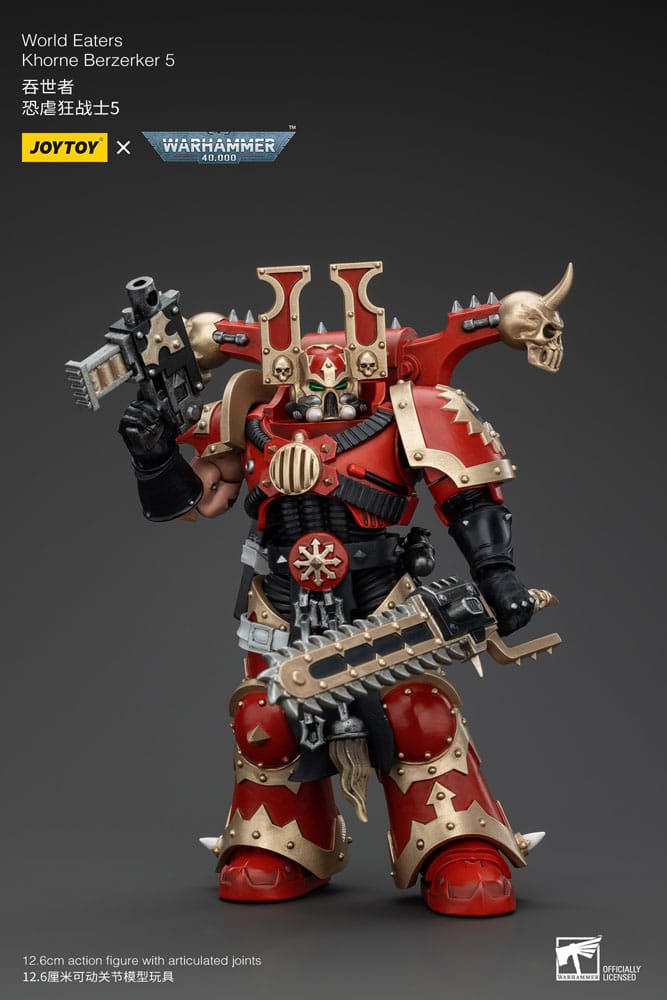 Warhammer 40k 1/18 World Eaters Khorne Berzerker 5 13cm Action Figure