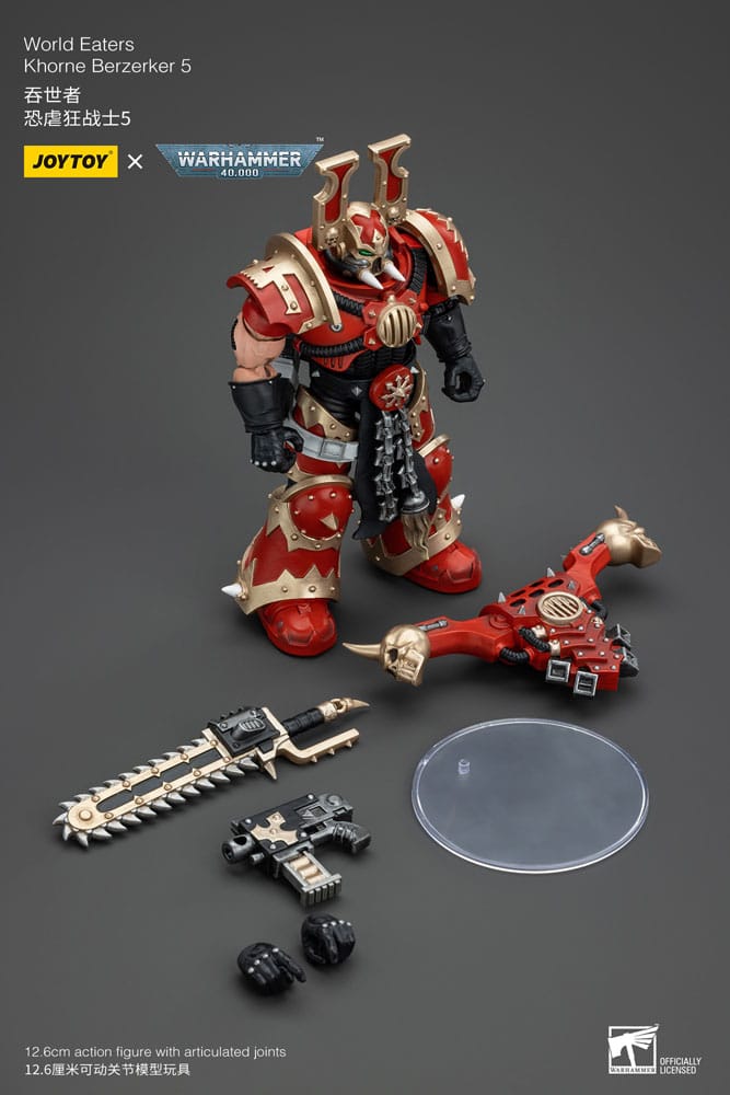 Warhammer 40k 1/18 World Eaters Khorne Berzerker 5 13cm Action Figure