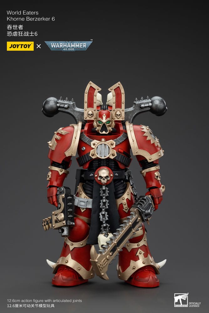 Action figure Warhammer 40k 1/18 World Eaters Khorne Berzerker 6 13 cm