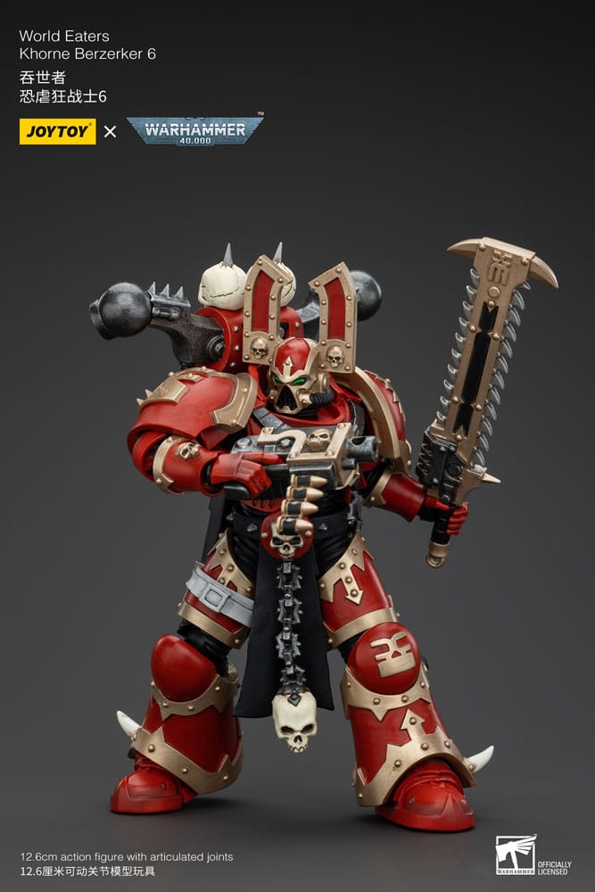 Action figure Warhammer 40k 1/18 World Eaters Khorne Berzerker 6 13 cm
