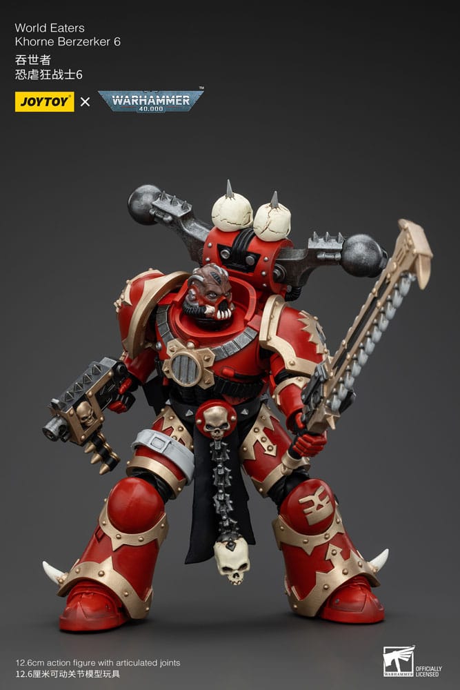 Action figure Warhammer 40k 1/18 World Eaters Khorne Berzerker 6 13 cm