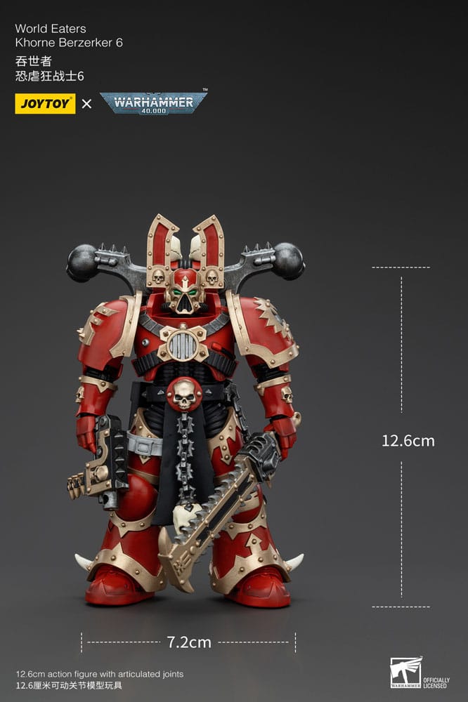 Action figure Warhammer 40k 1/18 World Eaters Khorne Berzerker 6 13 cm