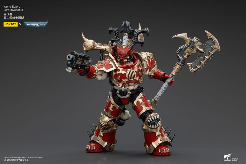 Action figure Warhammer 40k 1/18 World Eaters Lord Invocatus 13 cm
