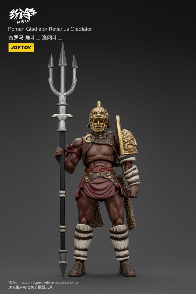 Strife Action Figure 1/18 Gladiatore Romano Reziario Gladiatore 11 cm