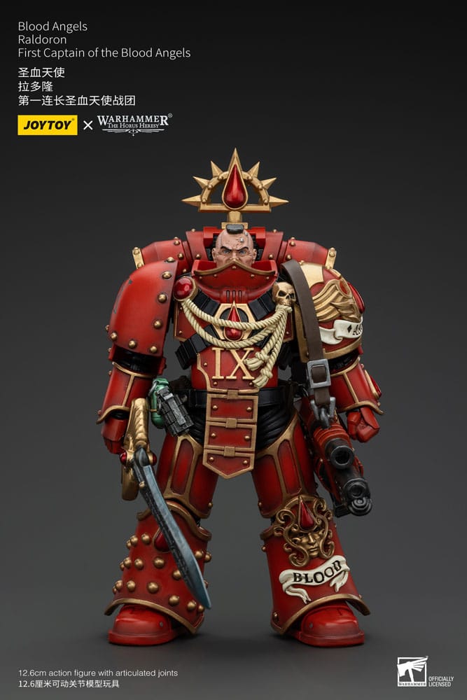 Warhammer The Horus Heresy Action Figure 1/18 Blood Angels Raldoron Primo Capitano dei Blood Angels 13 cm