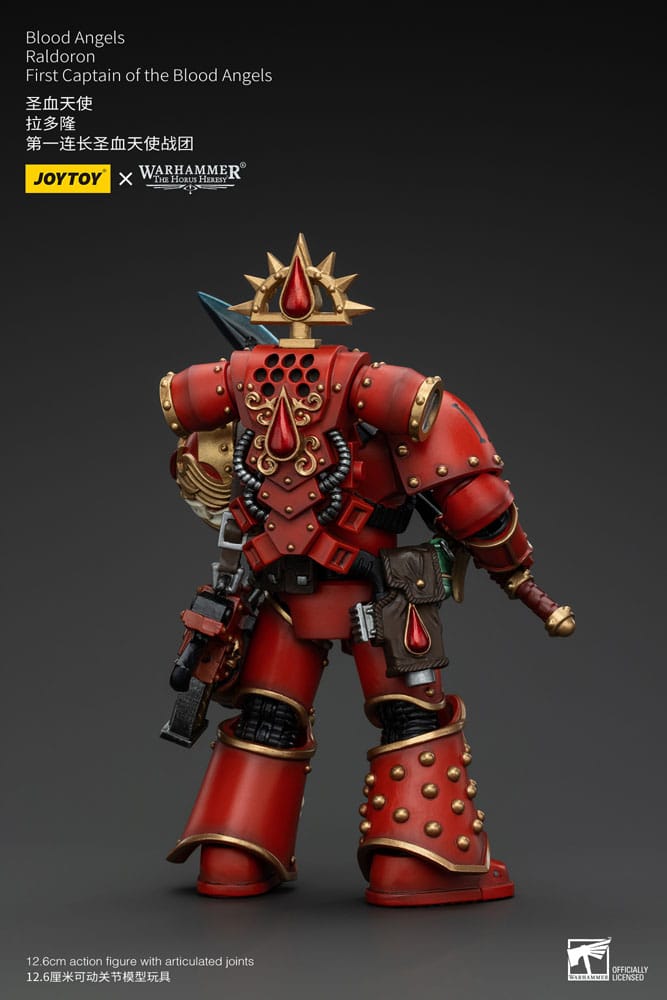 Warhammer The Horus Heresy Action Figure 1/18 Blood Angels Raldoron Primo Capitano dei Blood Angels 13 cm