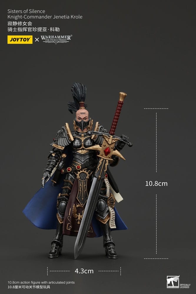 Warhammer The Horus Heresy Action figure Sorelle del Silenzio Cavaliere-Comandante Jenetia Krole 19 cm