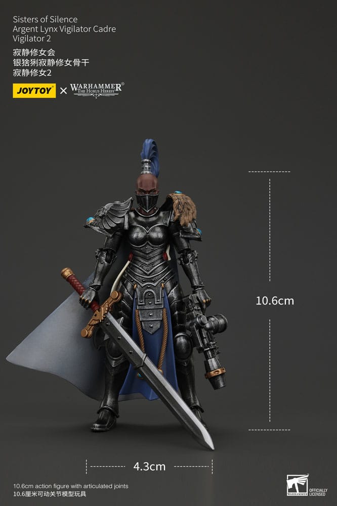 Warhammer The Horus Heresy Actionfigur Sorelle del Silenzio Argent Lynx Vigilator Cadre Vigilator 2 19 cm