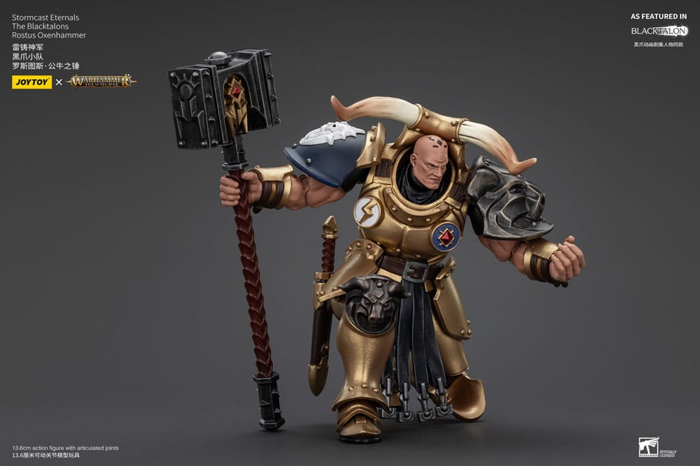 Warhammer Age of Sigmar Actionfigur Stormcast Eternals The Blacktalons Rostus Martello di buoi 20 cm