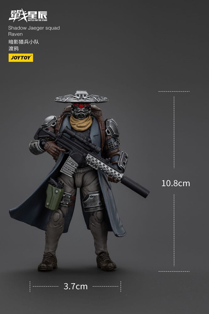 Battle For the Stars Actionfigure Shadow Jaeger Squad Raven 16 cm
