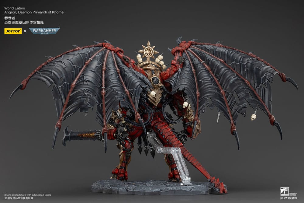 Warhammer 40k Actionfigur World Eaters Angron Daemon Primarch of Khorne 48 cm