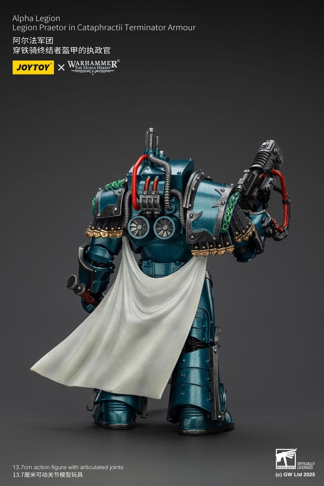 Warhammer The Horus Heresy Action Figure Alpha Legion Legion Praetor in Cataphractii Terminator Armor 18 cm